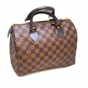 Louis Vuitton Speedy 25 Handbag Brown Damier Bag